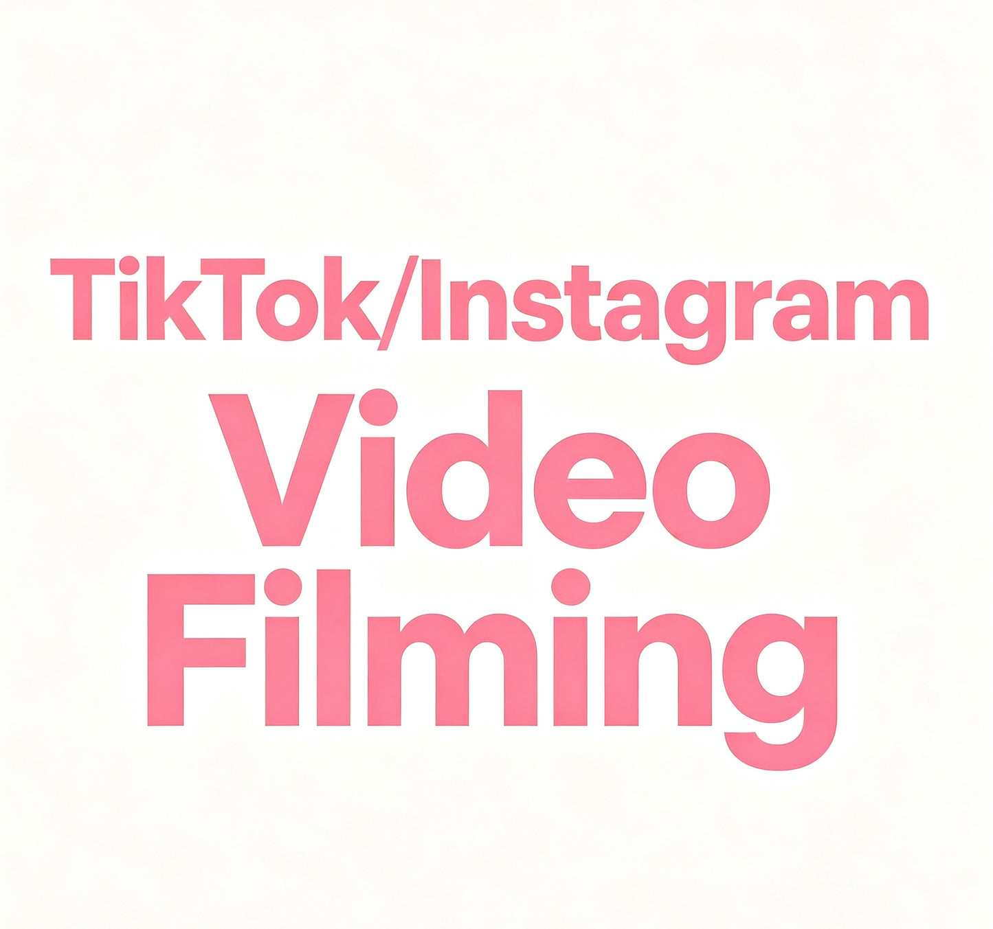 TikTok/ Instagram Video Filming